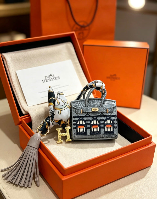 HM Mini Birkin 20 Faubourg Bag Charm