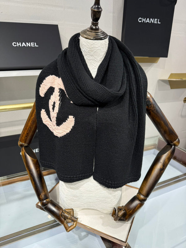 CC 2026 CC Logo Scarf 190cm Wool 197275