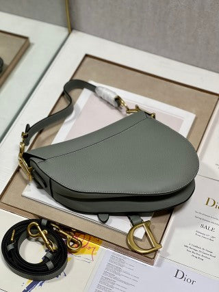 CD Saddle Bag Turf Green in Cowhide 288162