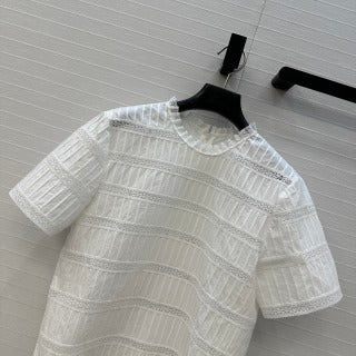 Celine 25 Suit White Cotton