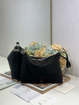 CD Diorly Bag Black in Oxford Velvet 288386
