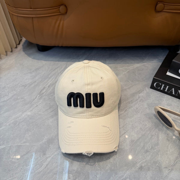 Miu Logo Hat Cotton 401100