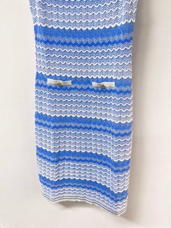 Chanel Three-Color Vest Dress in Tencel