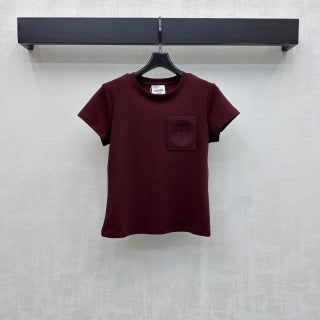 HM 26 Embroidered Pocket Short-Sleeve T-Shirt in Cotton