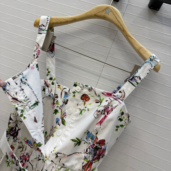CD Dioriviera Arabesque Dress White Cotton 401997