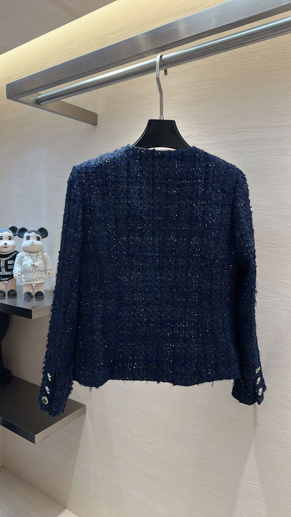 CC Jacket Navy Blue Tweed 415635