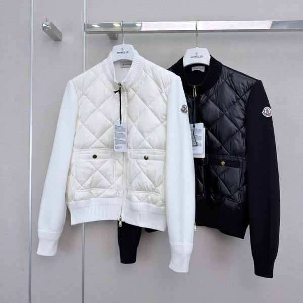 Moncler 26s Cardigan Padded Jacket Knit Nylon 429069