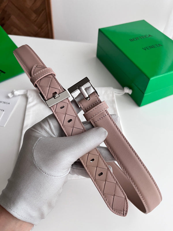 BV Large Watch Belt 2.5CM Barolo Intrecciato Leather 216380