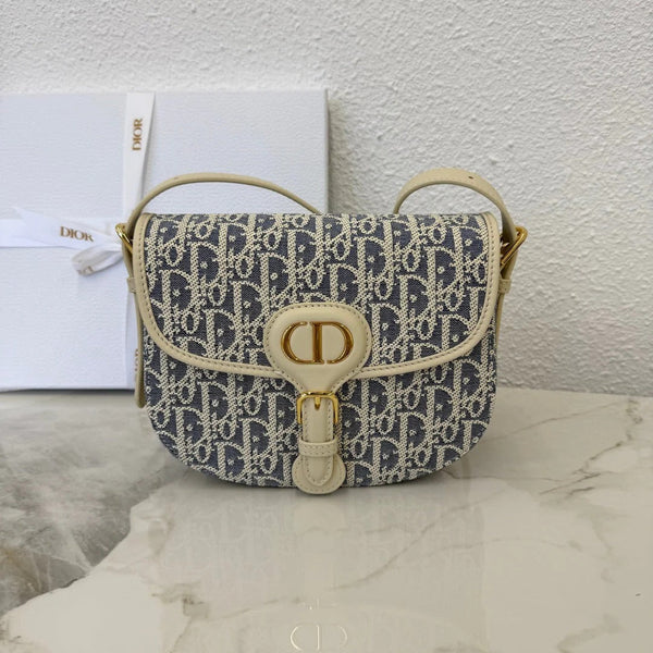 CD 2026 Bobby Bag 22cm Multicolors Fabric and Grained Calfskin