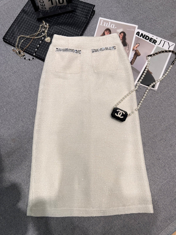 Chanel 2026 Sequined Suit Cream Wool Acrylic 210592