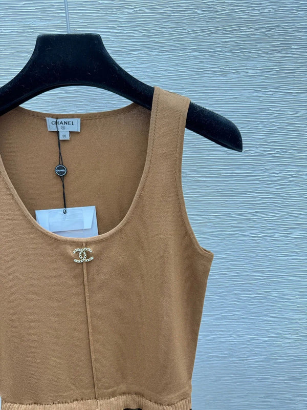 CC 2026 Knitted Vest Dress Polyester 633345