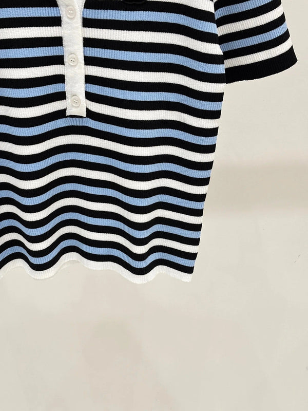 CC 2026 Striped Polo Shirt Cotton 413807