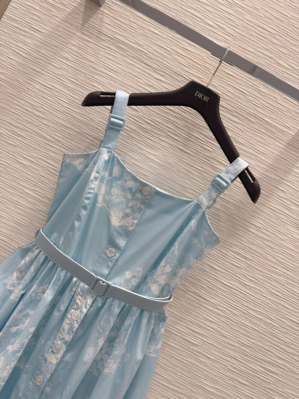 CD 2026 Strappy Dress Blue Cotton 627311