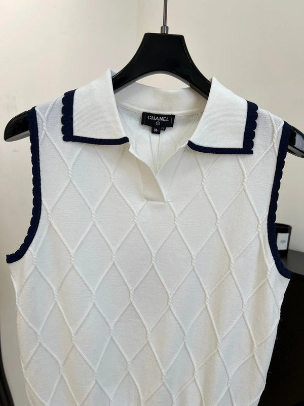 CC 2026 Knit Vest White Wool 637500