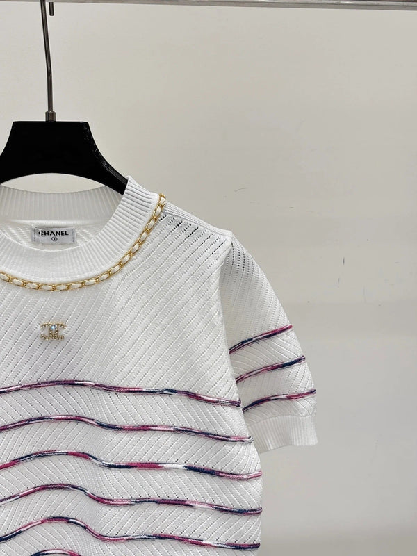 CC 2026 Striped Short-Sleeve T-Shirt Cotton 413806