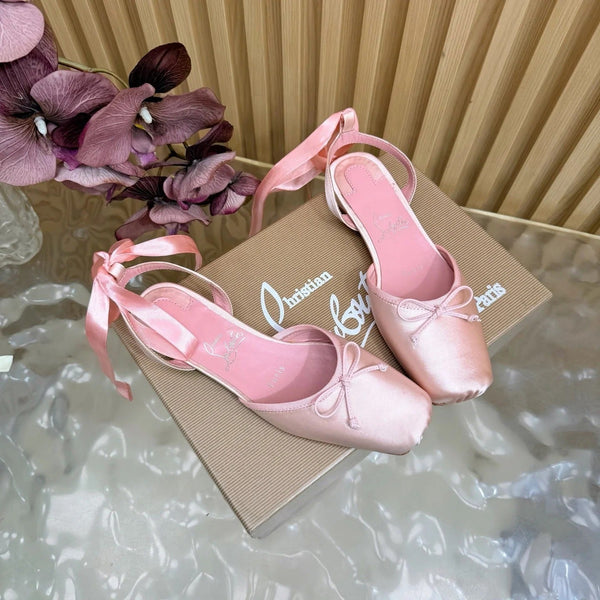 CL 2026 Sweetie Jane Strass Ballerina Flat Silk Leather 853090