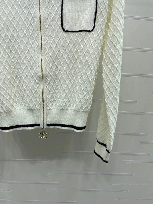 Chanel 2026 Hooded Knit Cardigan Wool 790127