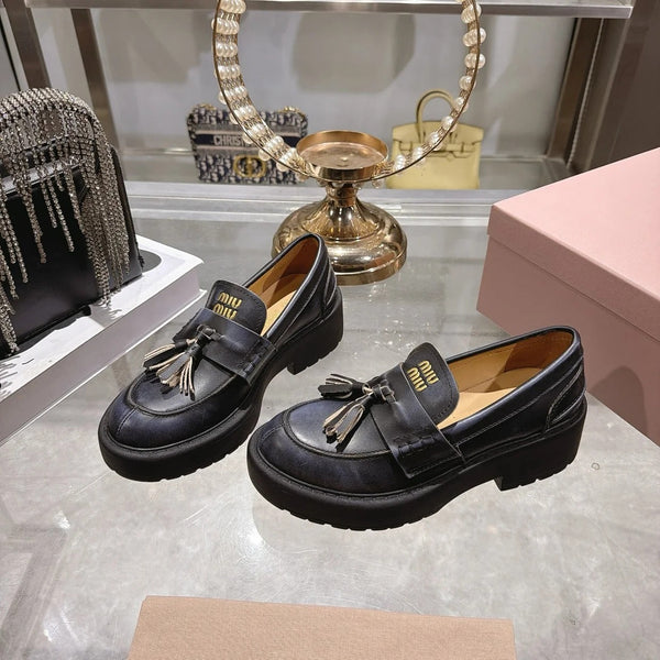 Miu 2026 Smooth Loafers Cowhide 951434