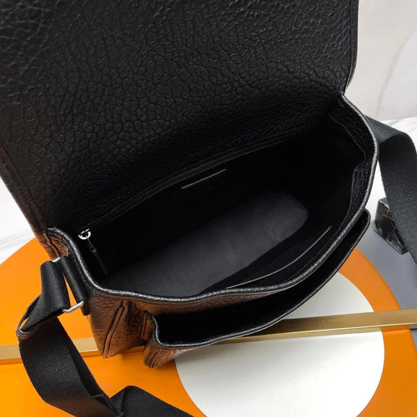 YSL 2026 Niki Messenger Black 28cm Grained Calfskin