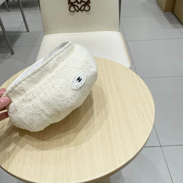 CC Embroidered Chanel Logo Beret 412878