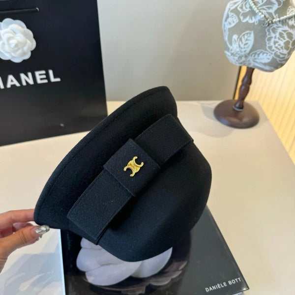 CC Bow Cashmere Bucket Hat 425553