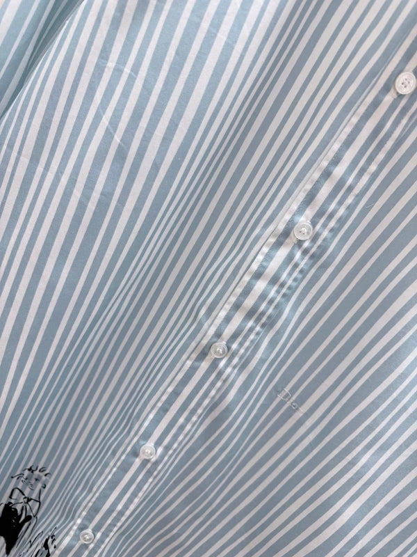 CD 2026 Print Shirt Blue Cotton 628382