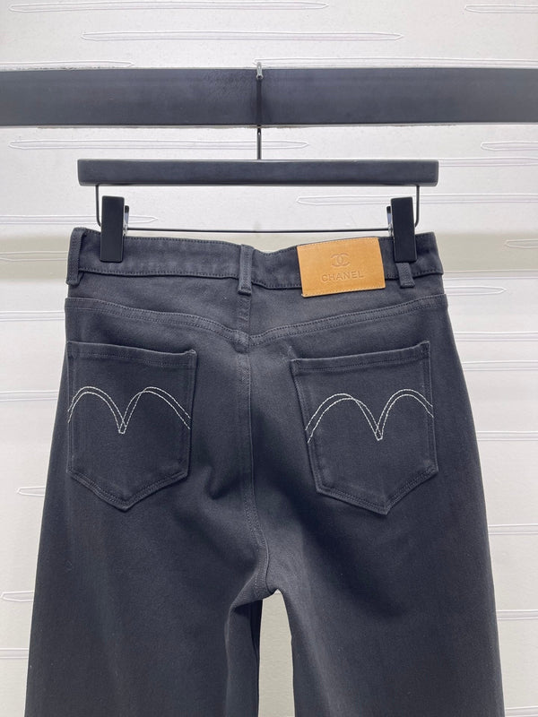 CC 2026 Slim-fit Flared Jeans Black Cotton 669869