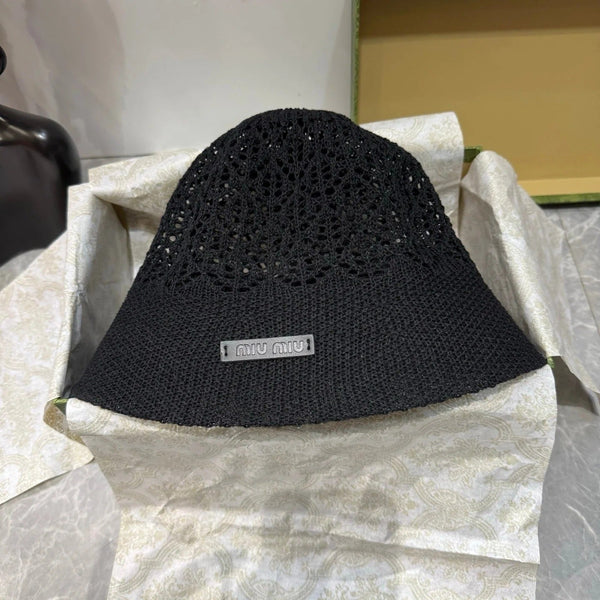 Miu Knitted Bucket Hat 214504