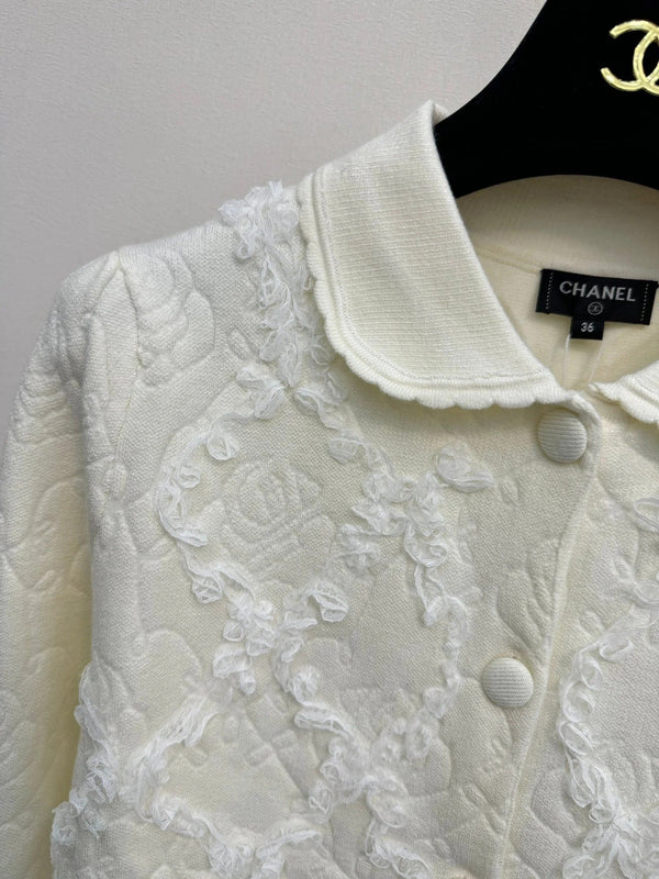 CC 2026 Cardigan Cream-white Wool 424706