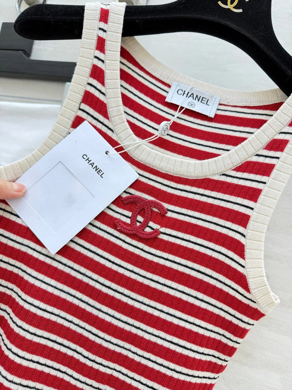 CC 2026 Knit Vest Stripes Wool 402251