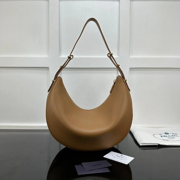 Prad 2026 Arque Shoulder Bag 35cm Calfskin