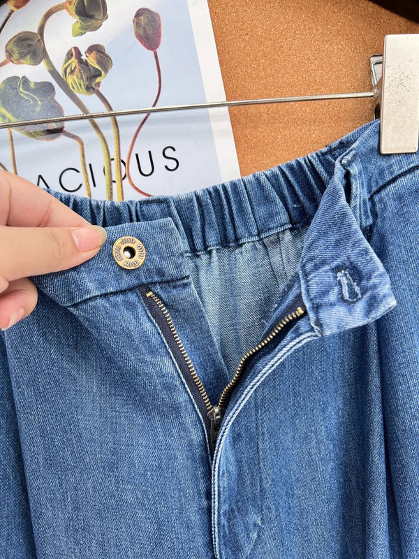 Miu 2026 Straight-Leg Jeans Blue Cotton 636352