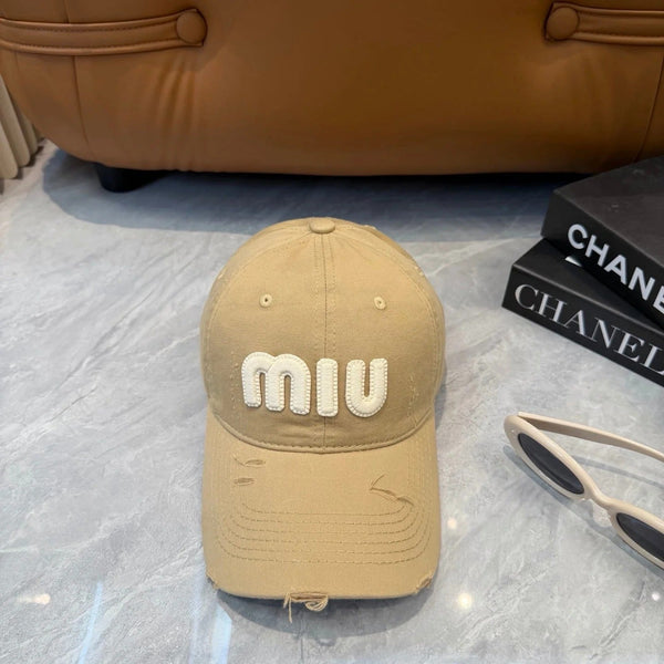 Miu Logo Hat Cotton 401100