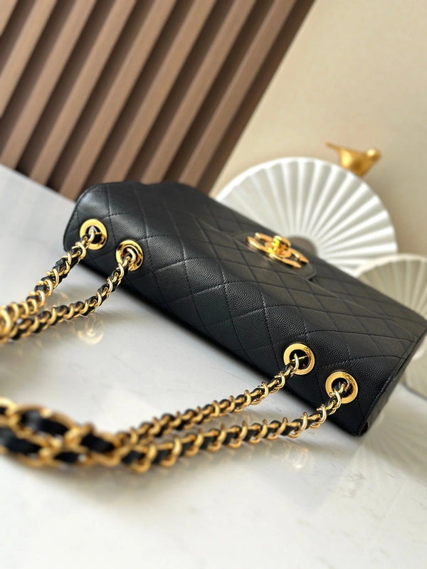 CC 2026 Classic Flap Bag 30cm Lambskin Gold Hardware