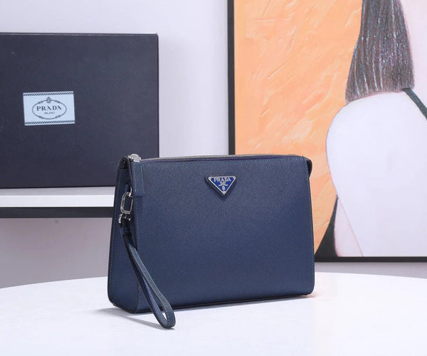 Prad 2026 Saffiano Document Case 24cm Calfskin