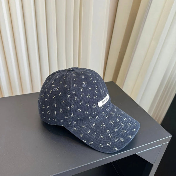 Miu Floral Print Baseball Cap 413004