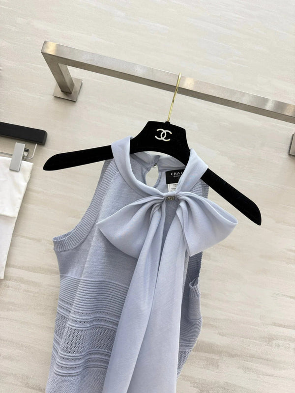 CC 2026 Misty Blue Knitwear Set Wool 639129