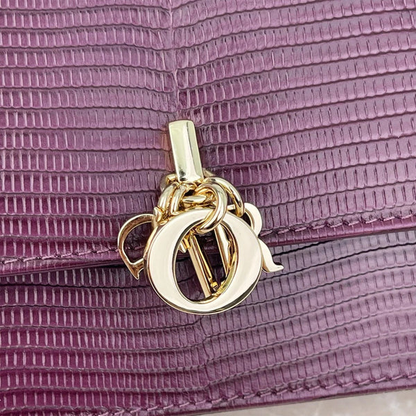 CD 2026 Pearl Clutch Bag 21cm Leather
