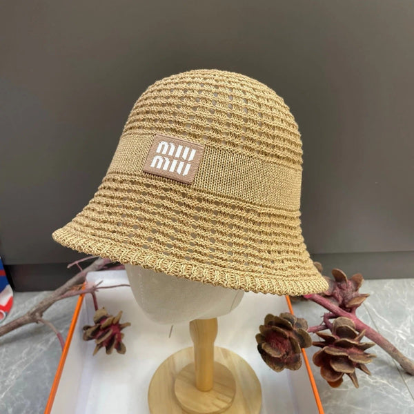 Miu Knitted Bucket Hat 214532
