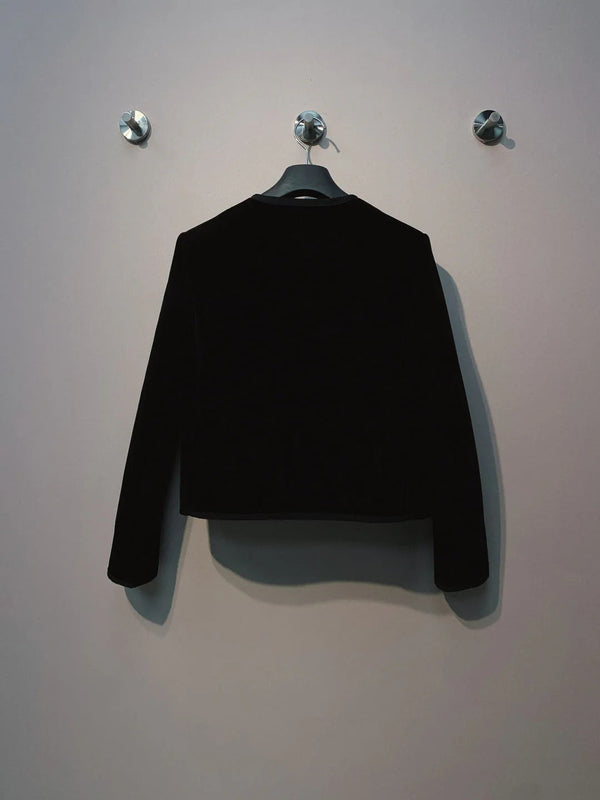 DIOR 25S ROUND-NECK VELVET JACKET 699