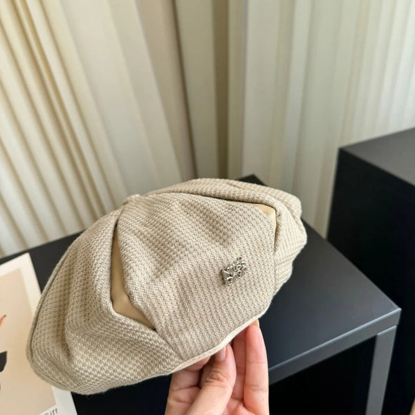 CD Beret Beige Cotton 425673
