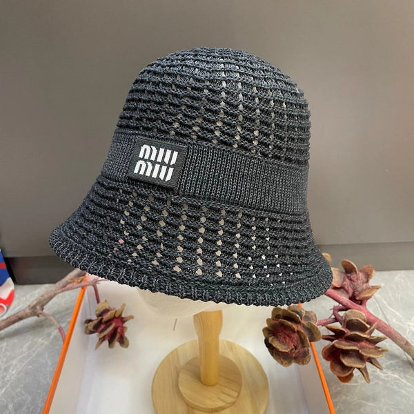 Miu Knitted Bucket Hat 214532