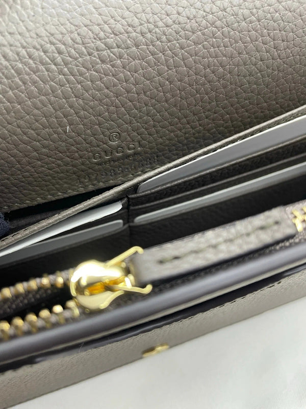 GG 2026 Marmont Wallet On Chaine 20cm Canvas Leather