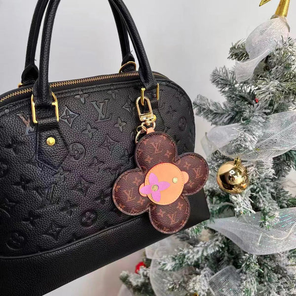 LV Vivienne Head Bag Charm in Monogram Brown Canvas