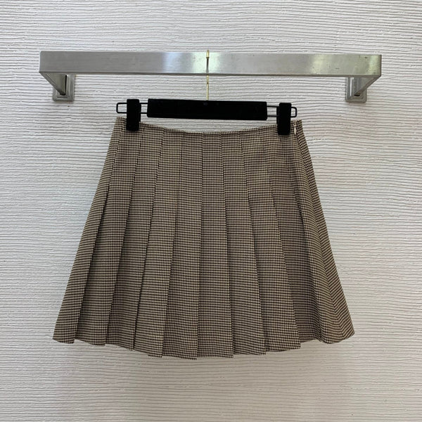 Miu 2026 Set Beige Wool Blend Fabric 420311