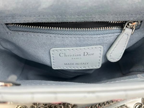 CD 2026 Bird Rose Design Lady Dior Bag Lambskin