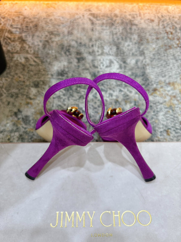 JC 26s Emani 100 Sandals 10cm Violet Orchid Suede 996789