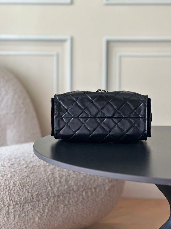 CC 26c Hobo Bag 22cm Black Lambskin GHW