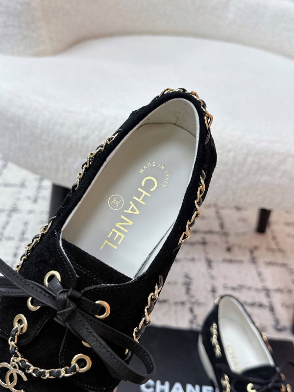 CC Cruise 25/26 Moccasins Black Suede Sheepskin