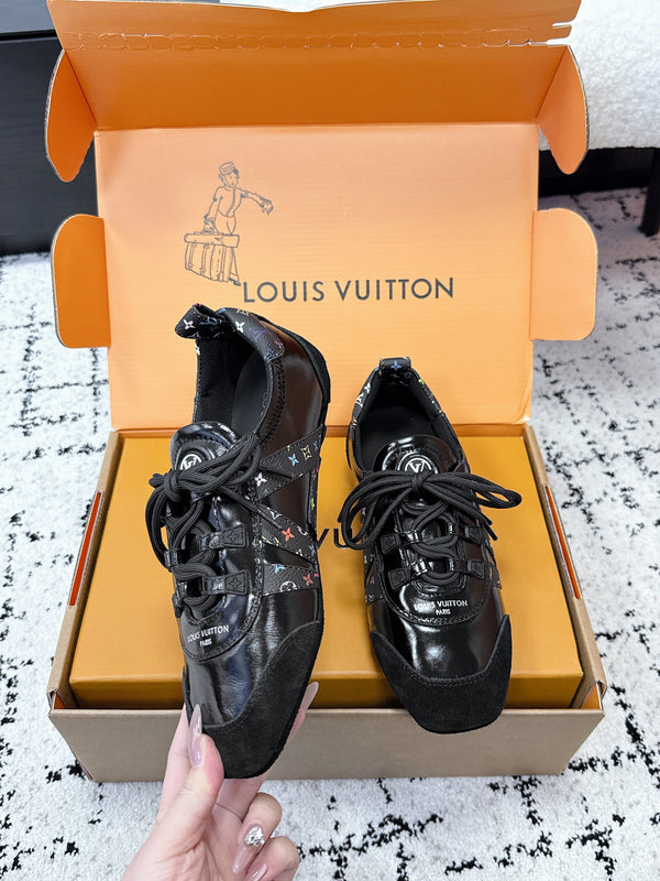LV Sneakerina Sneaker Black Patent Leather 616967
